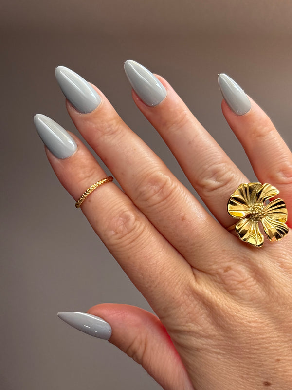Press-On Nails-Unita Grey