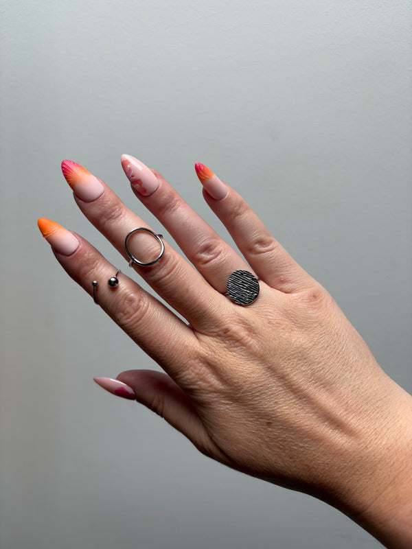 Press-On Nails Summer- Peach Bloom
