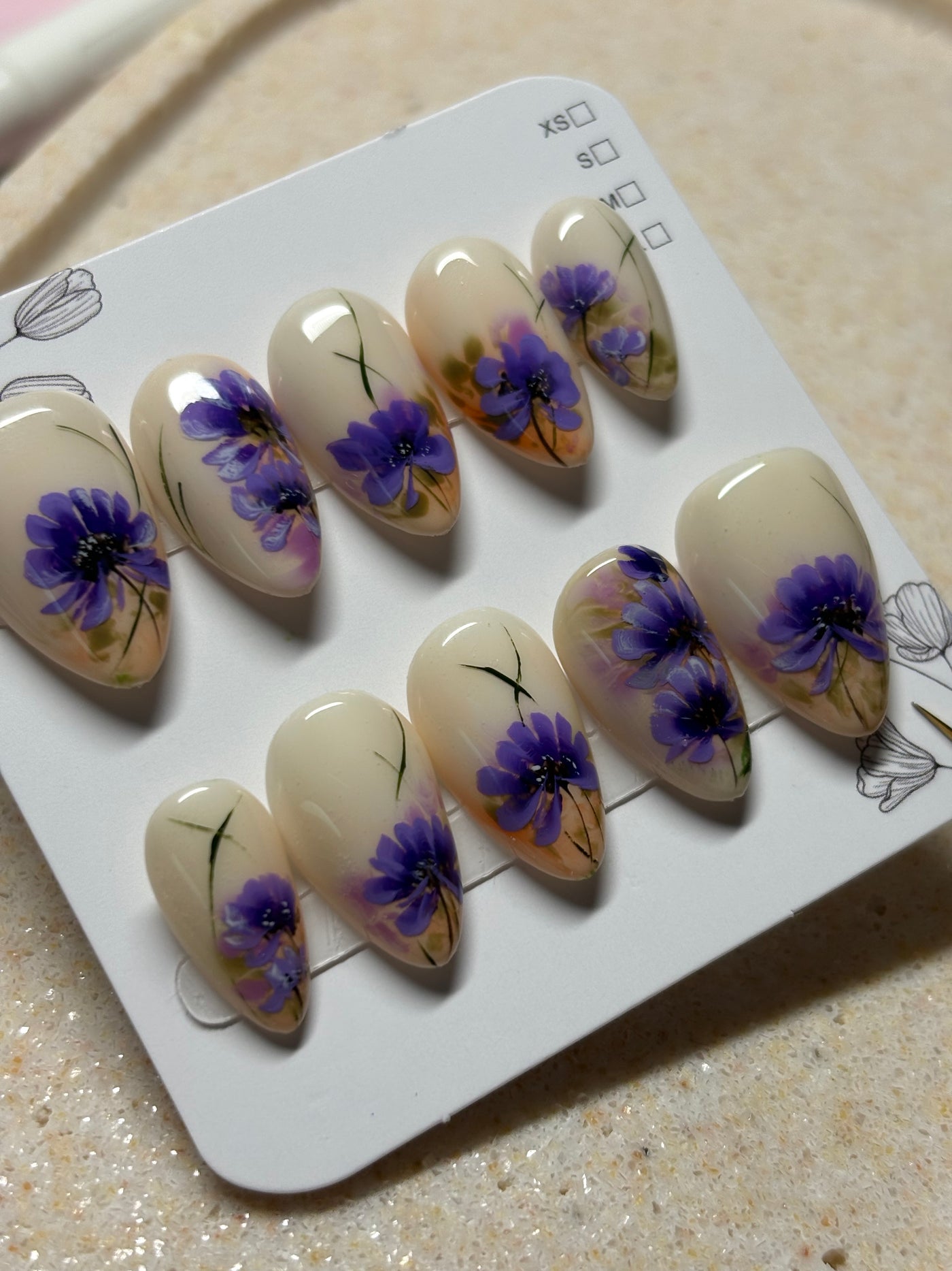 Press-On Nails Purple Muse