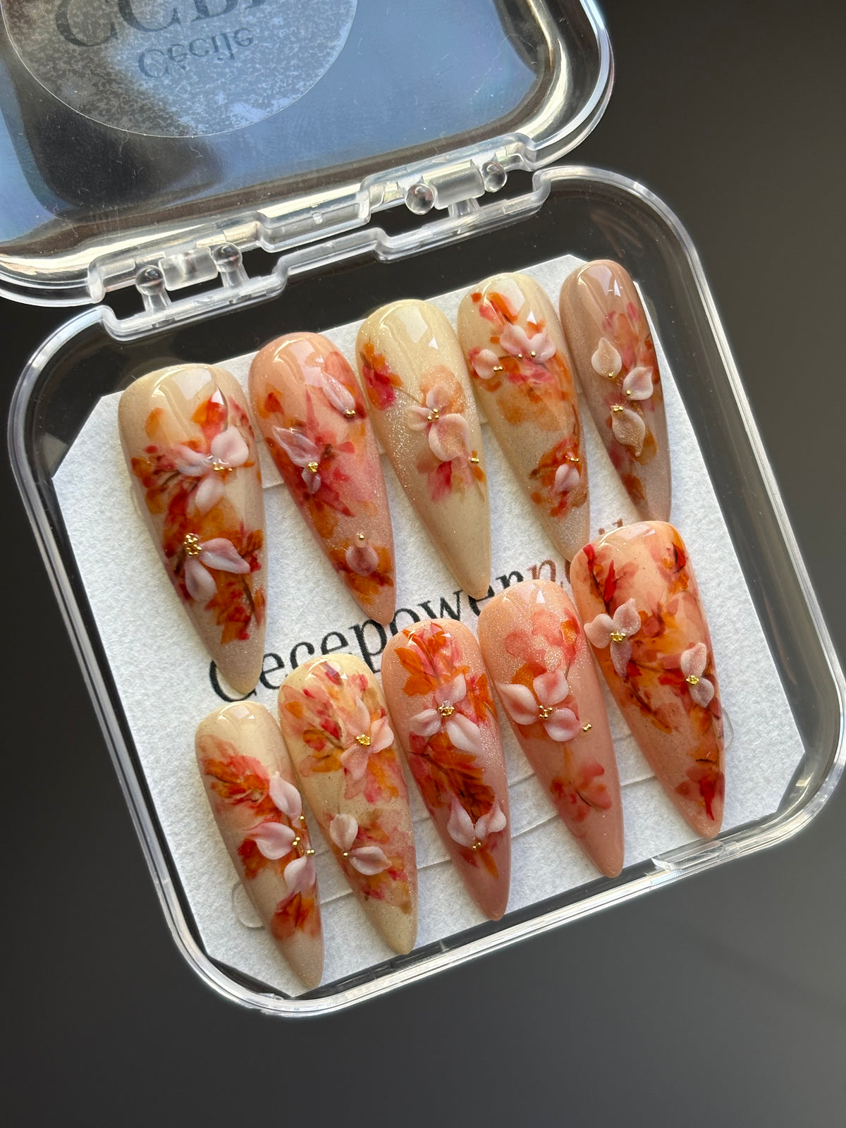 Press on Nails-Painted Lady premium