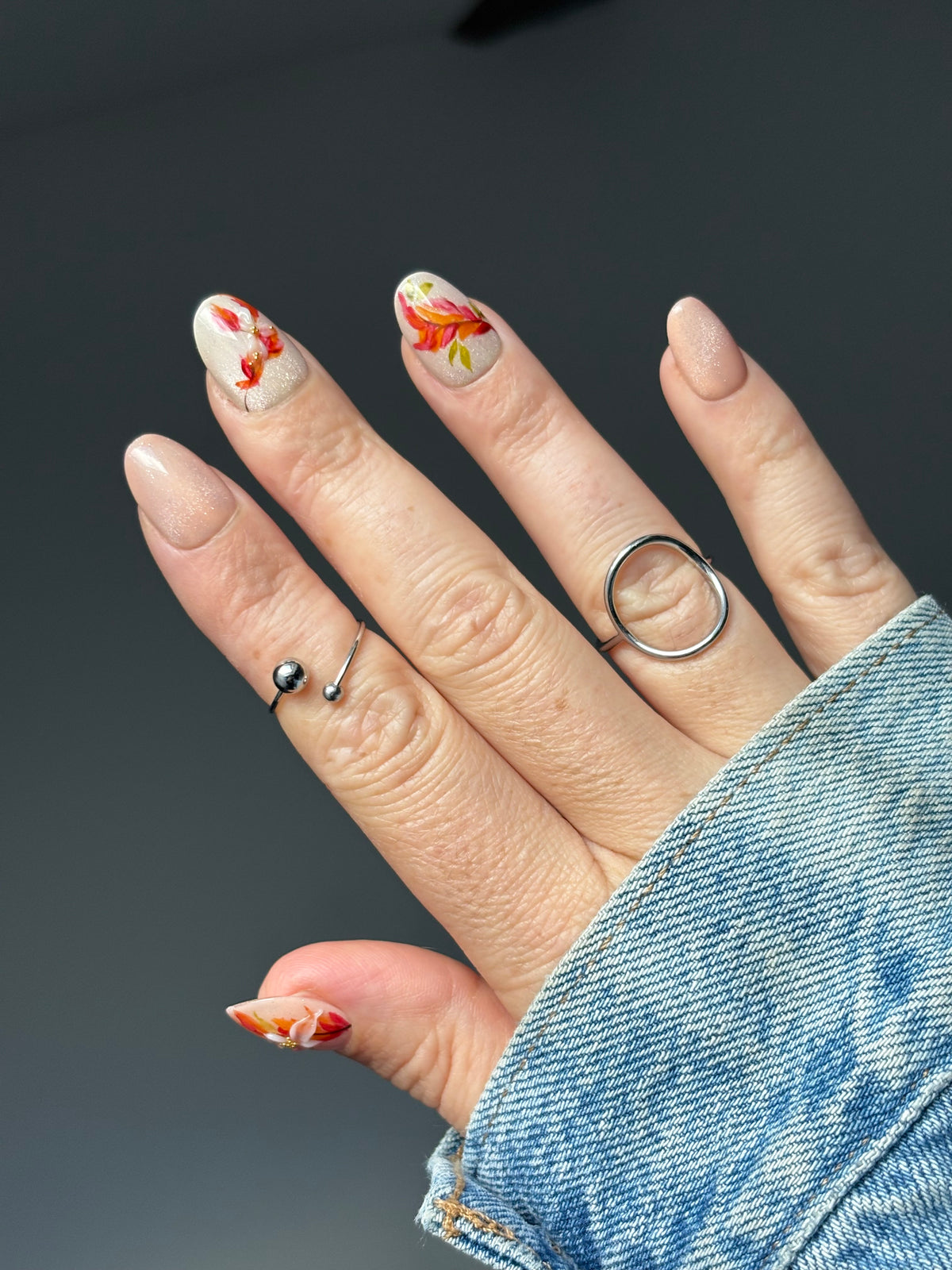 Press on Nails-Painted Lady