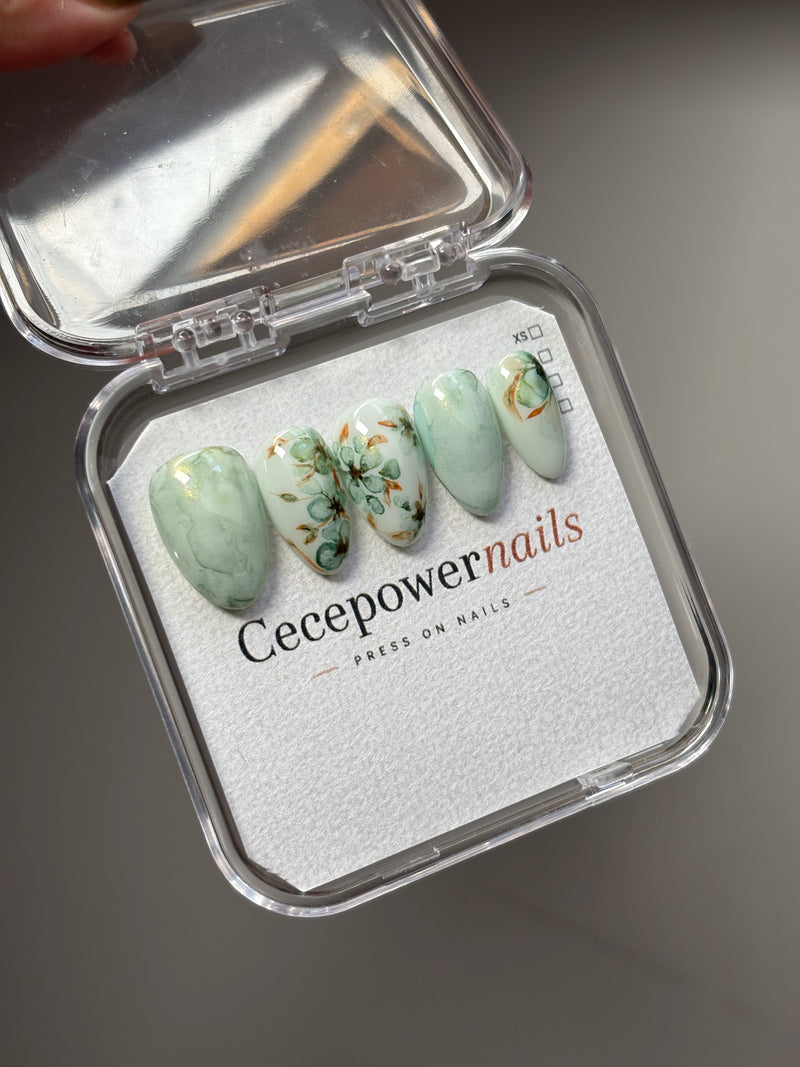 Press on Nails-Freya mint