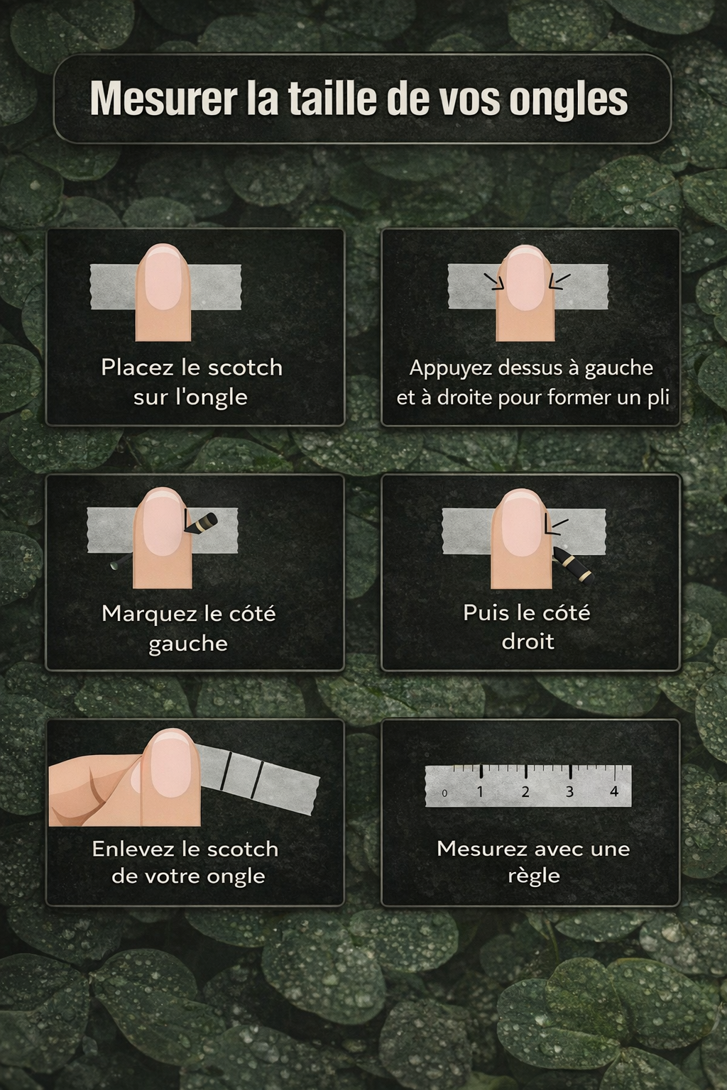Mesure tes ongles