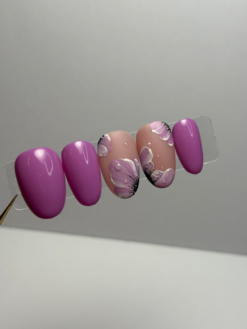 Press-On Nails -Sister Flower