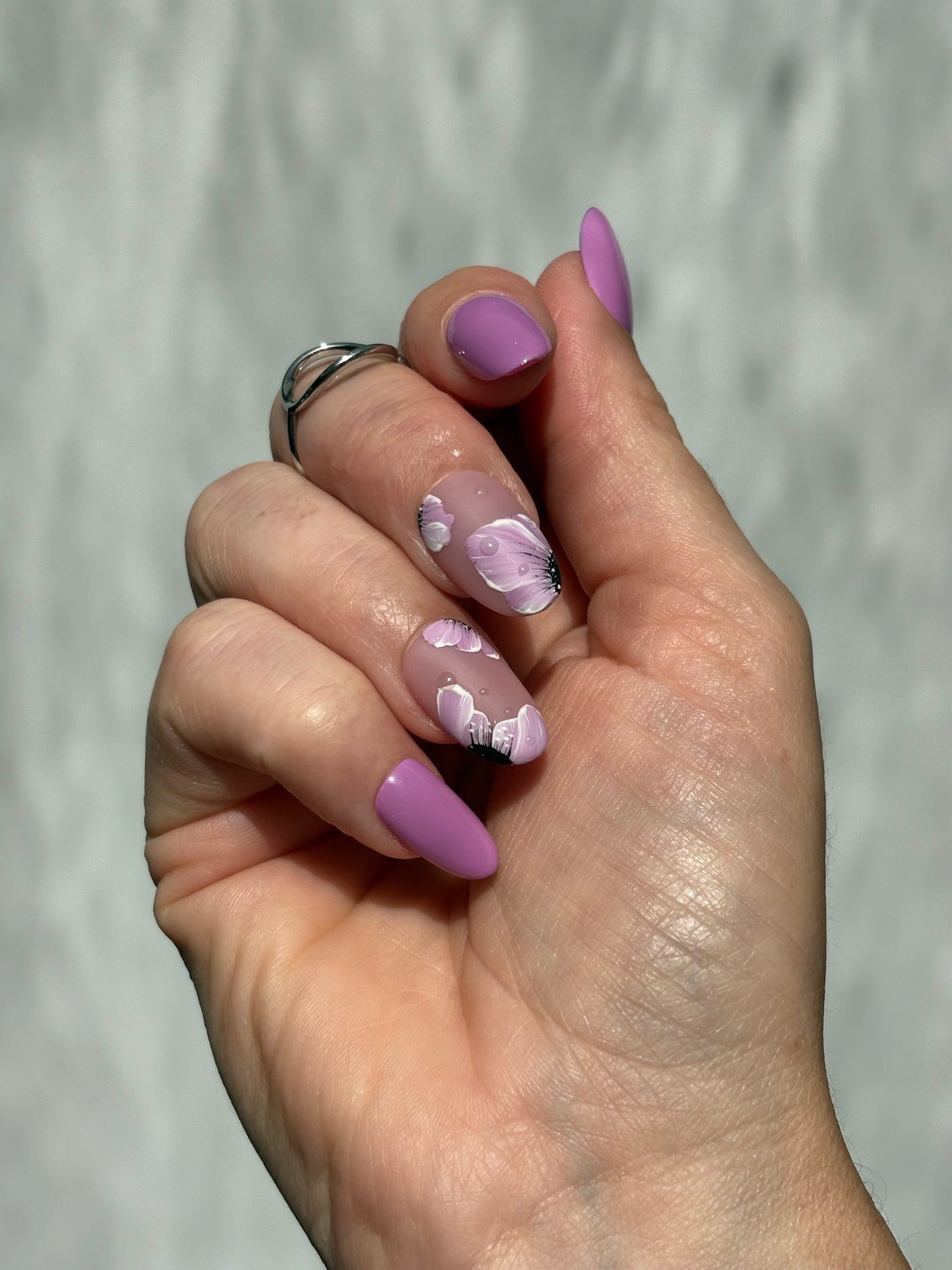 Press-On Nails -Sister Flower