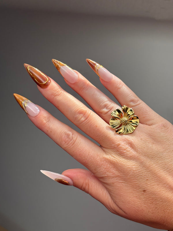 Press-On Nails -Browning