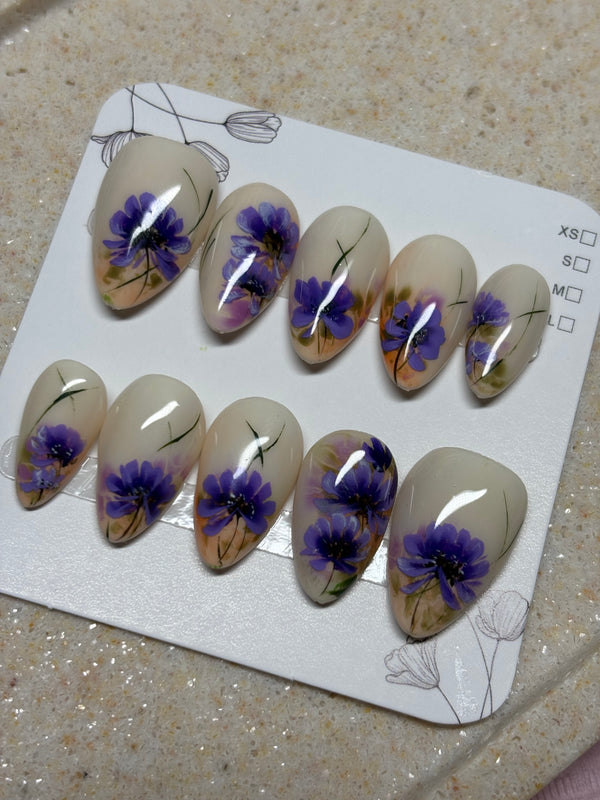 Press-On Nails Purple Muse