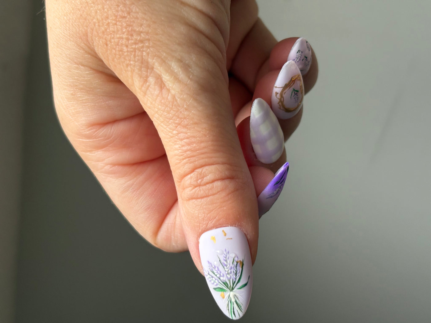Press-On Nails Summer- Lavender field