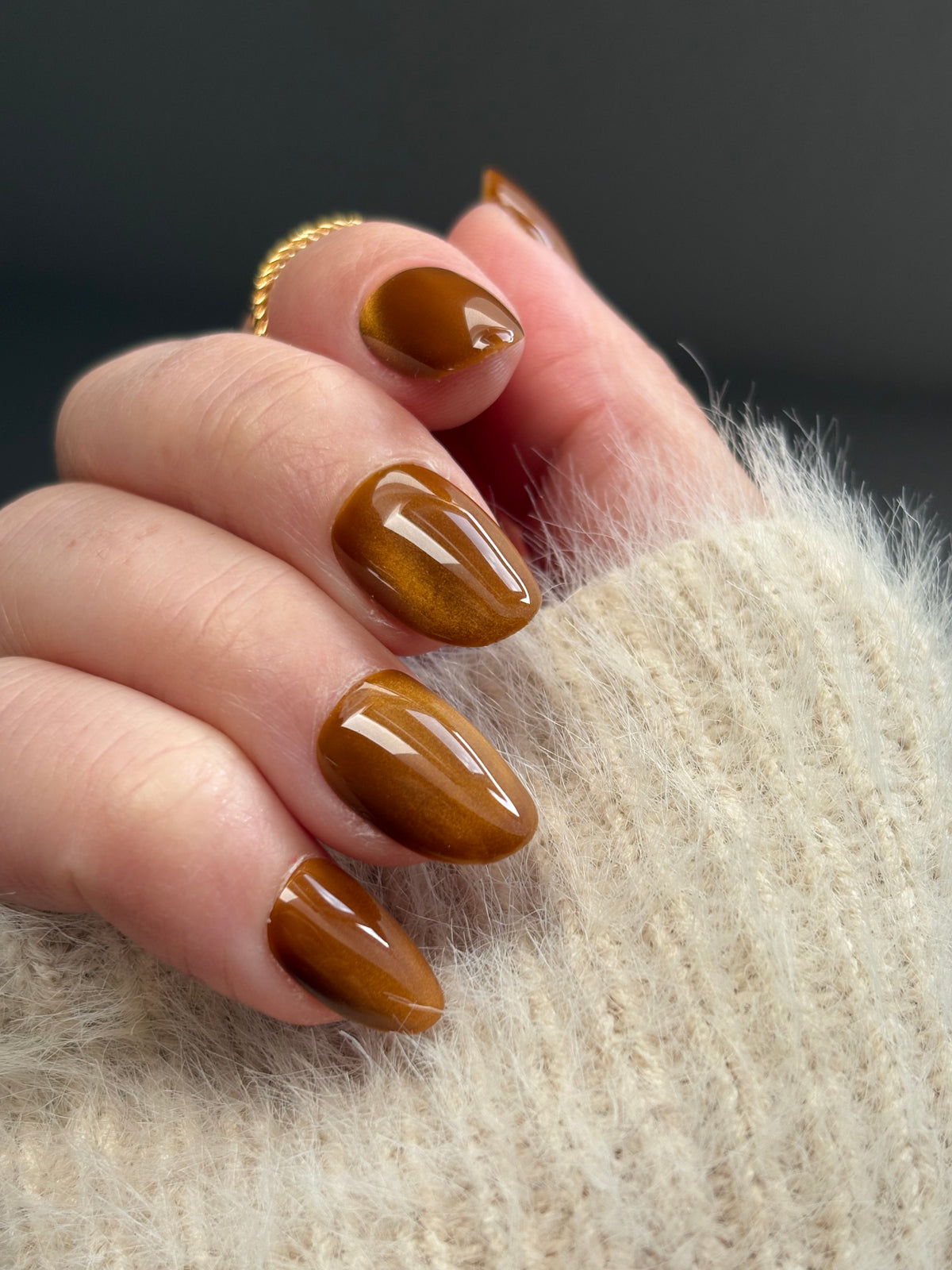 Press-On Nails -Unita Mapple brown