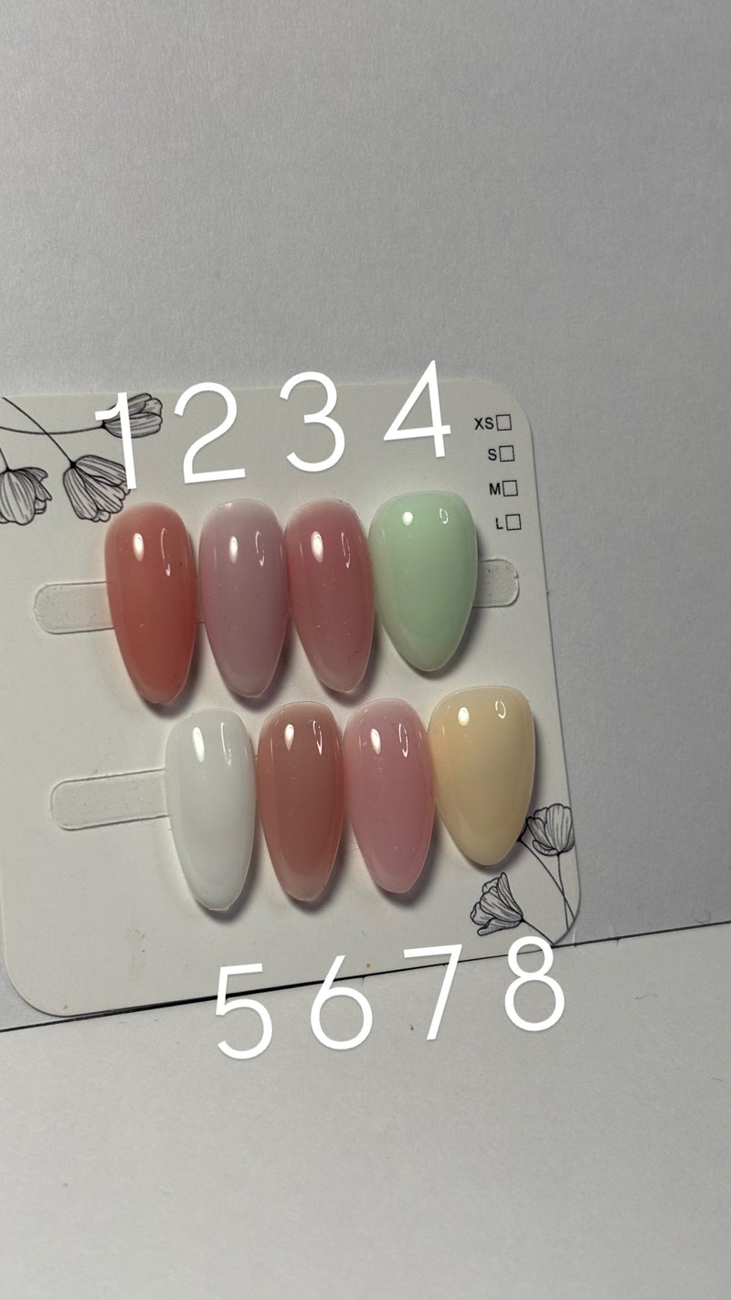 Press-On Nails-Silk gel