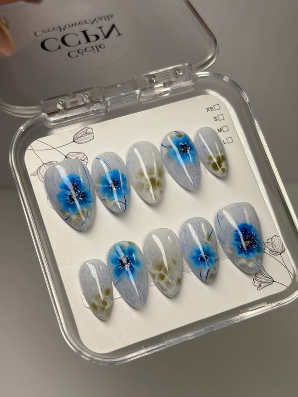 Press-On Nails Azure muse