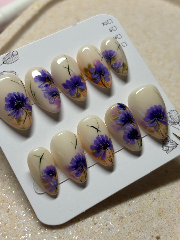 Press-On Nails Purple Muse