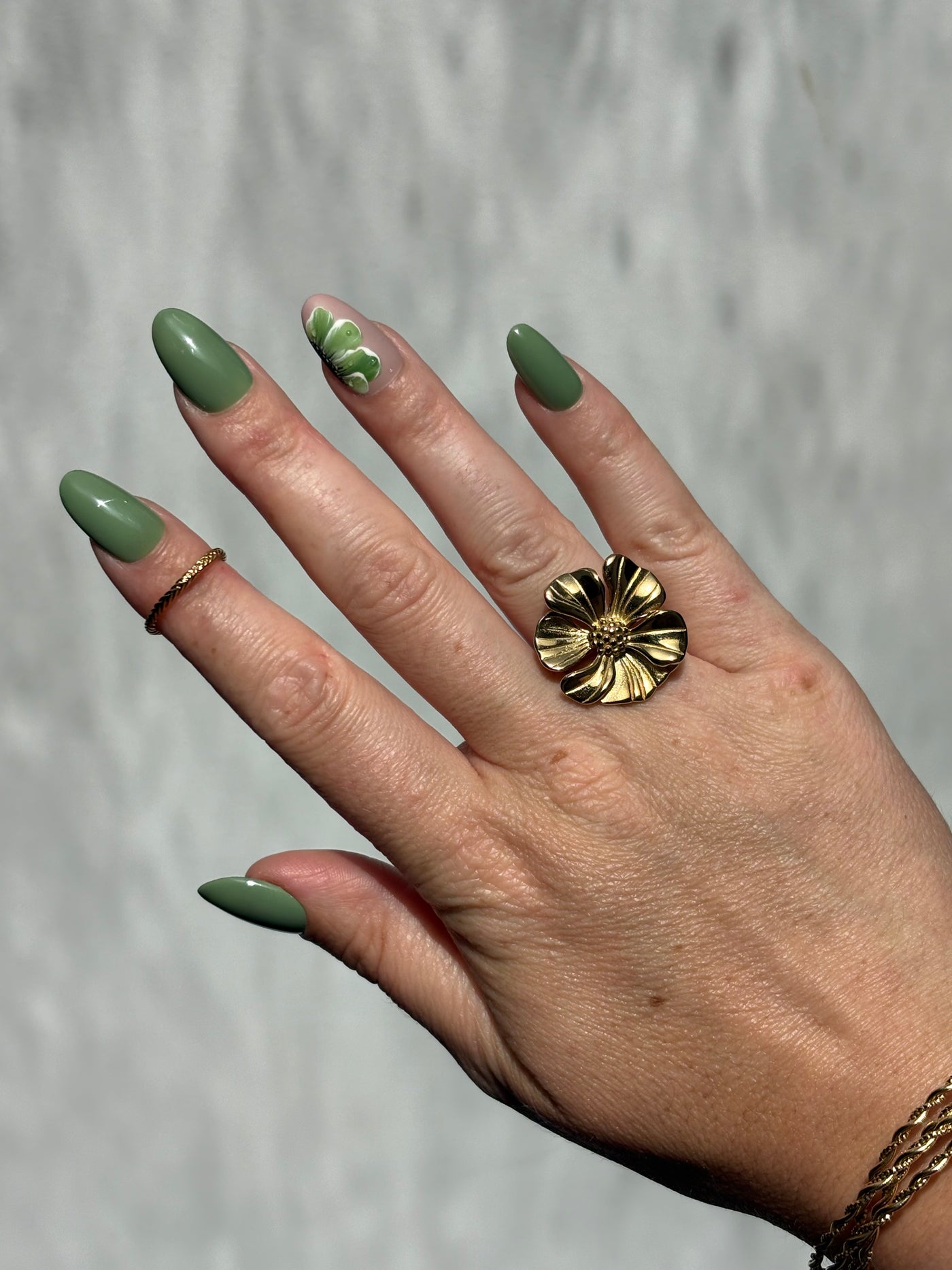 Press-On Nails - Tropical Flower