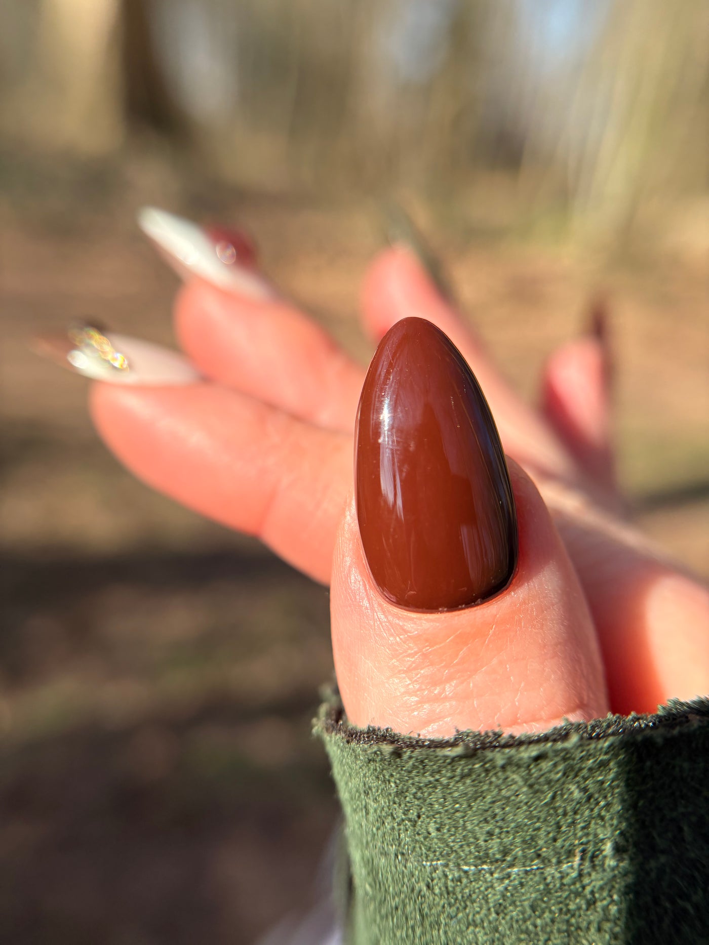 Press-On Nails-Coffee moment