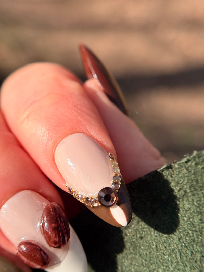 Press-On Nails-Coffee moment