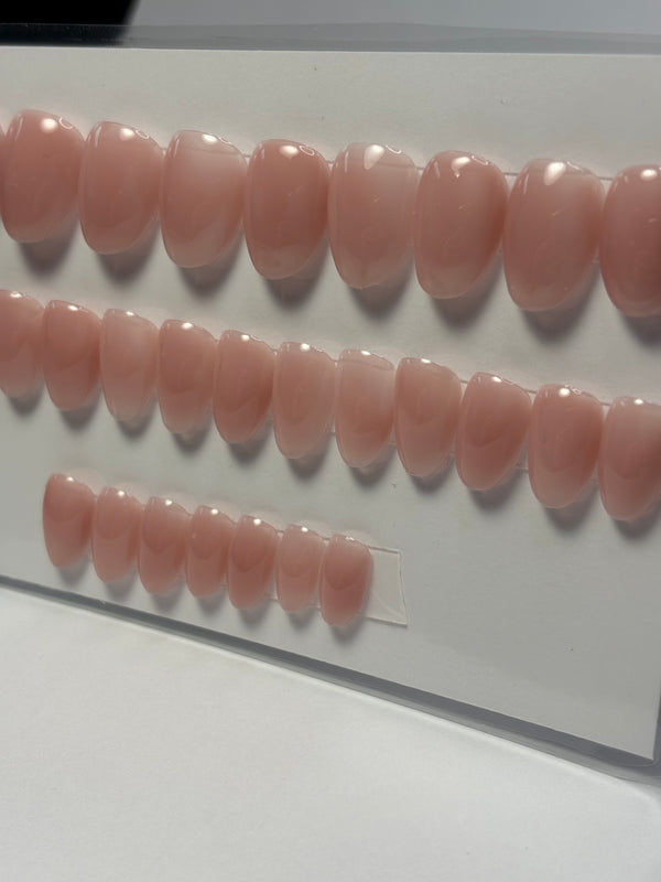 Press-On Nails All size mains LADY NATURAL