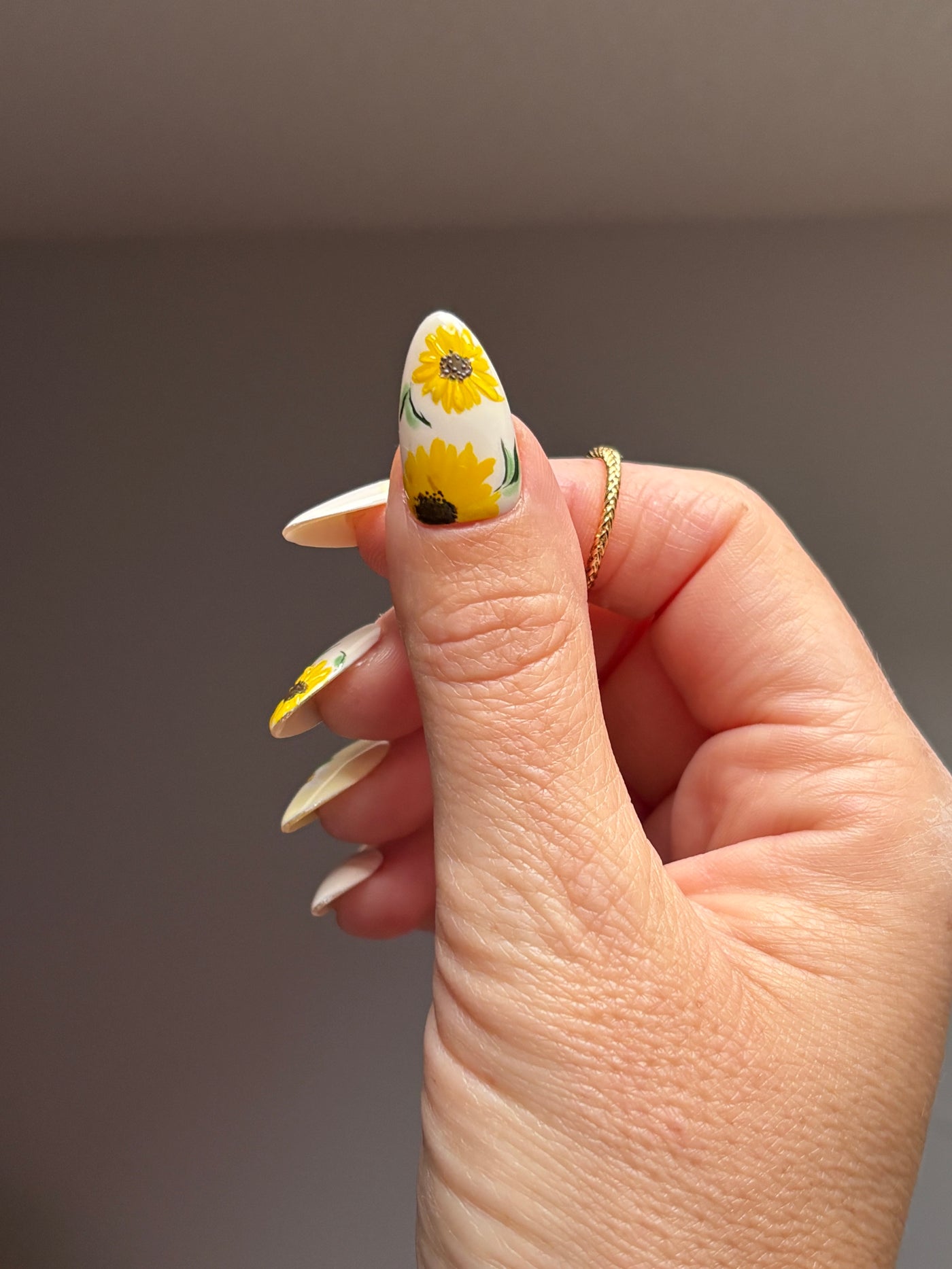 Press-On Nails Summer- Sunflower bloom