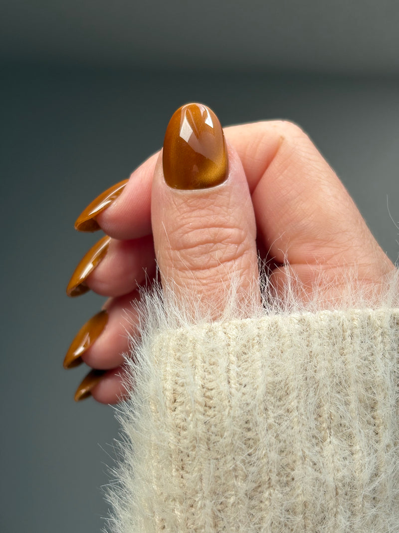 Press-On Nails -Unita Mapple brown