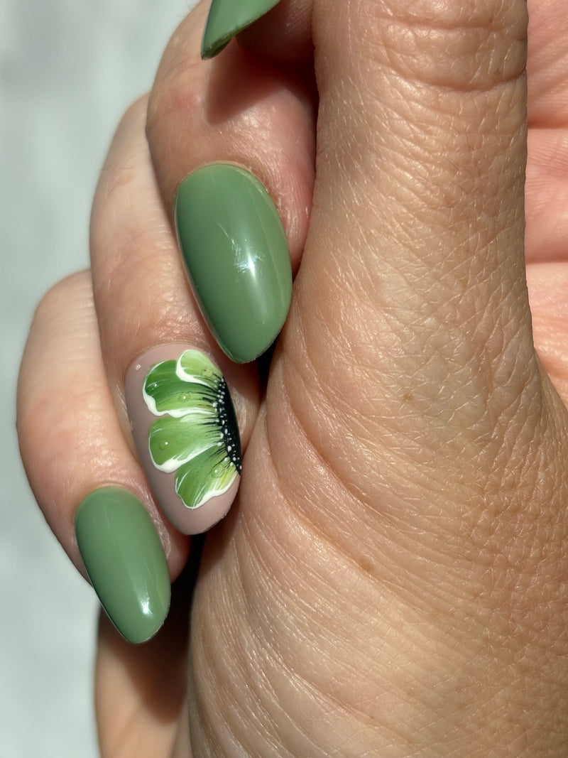 Press-On Nails - Tropical Flower