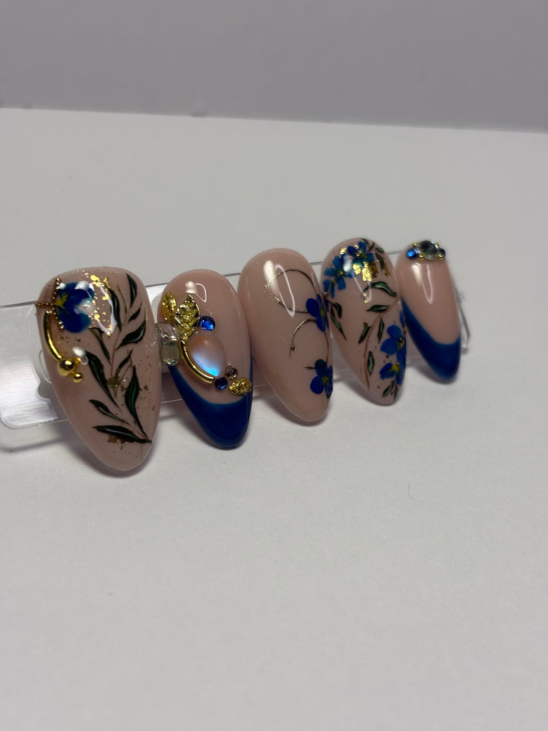 Press-On Nails horthensias