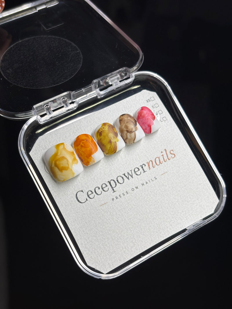 Press on Nails-Couleurs d’aquarelle