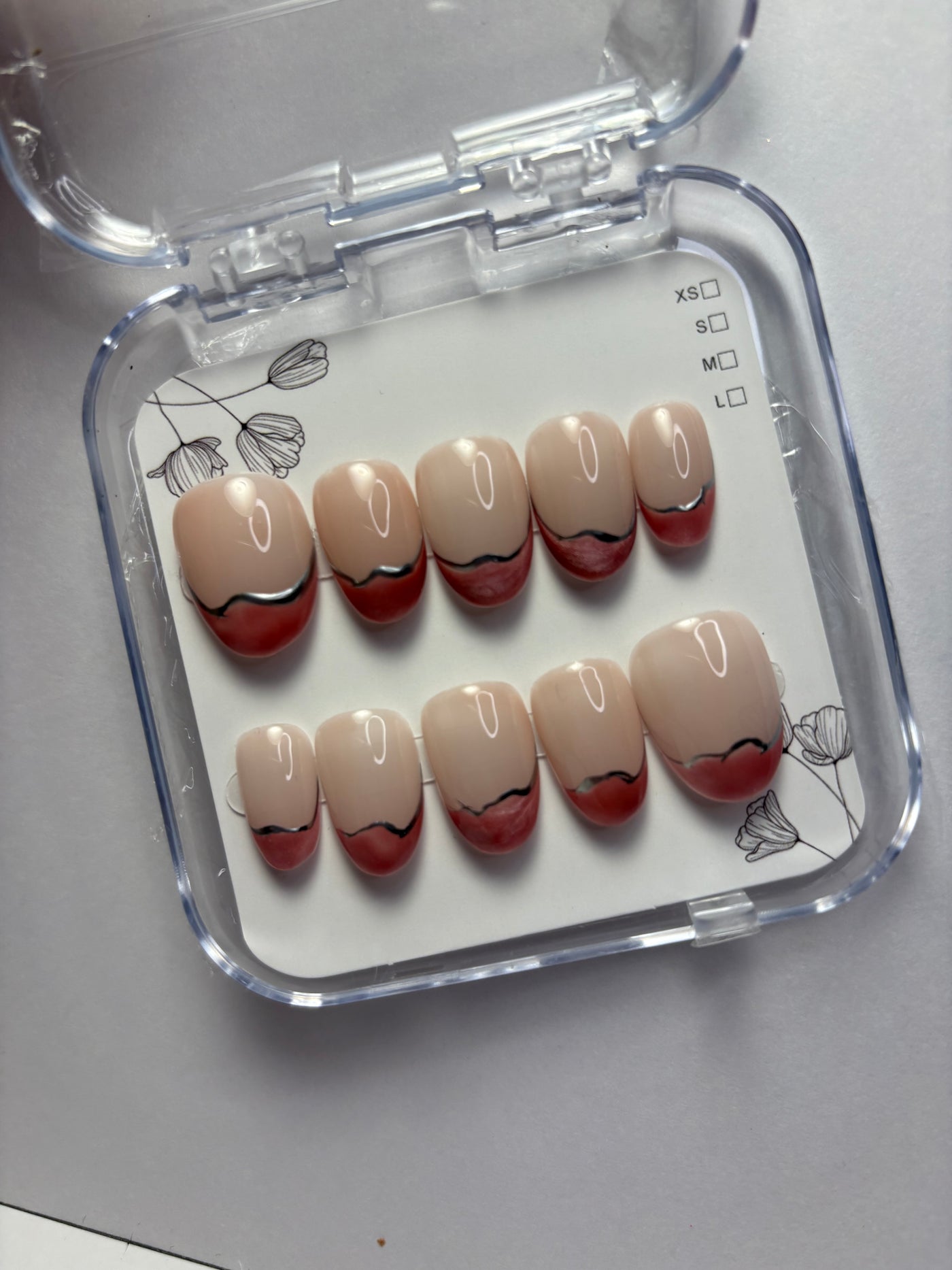 Press-On Nails -Baby Pink
