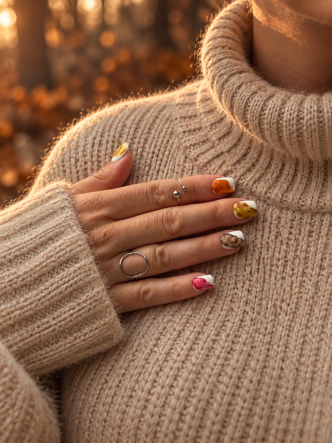 Press on Nails-Couleurs d’aquarelle