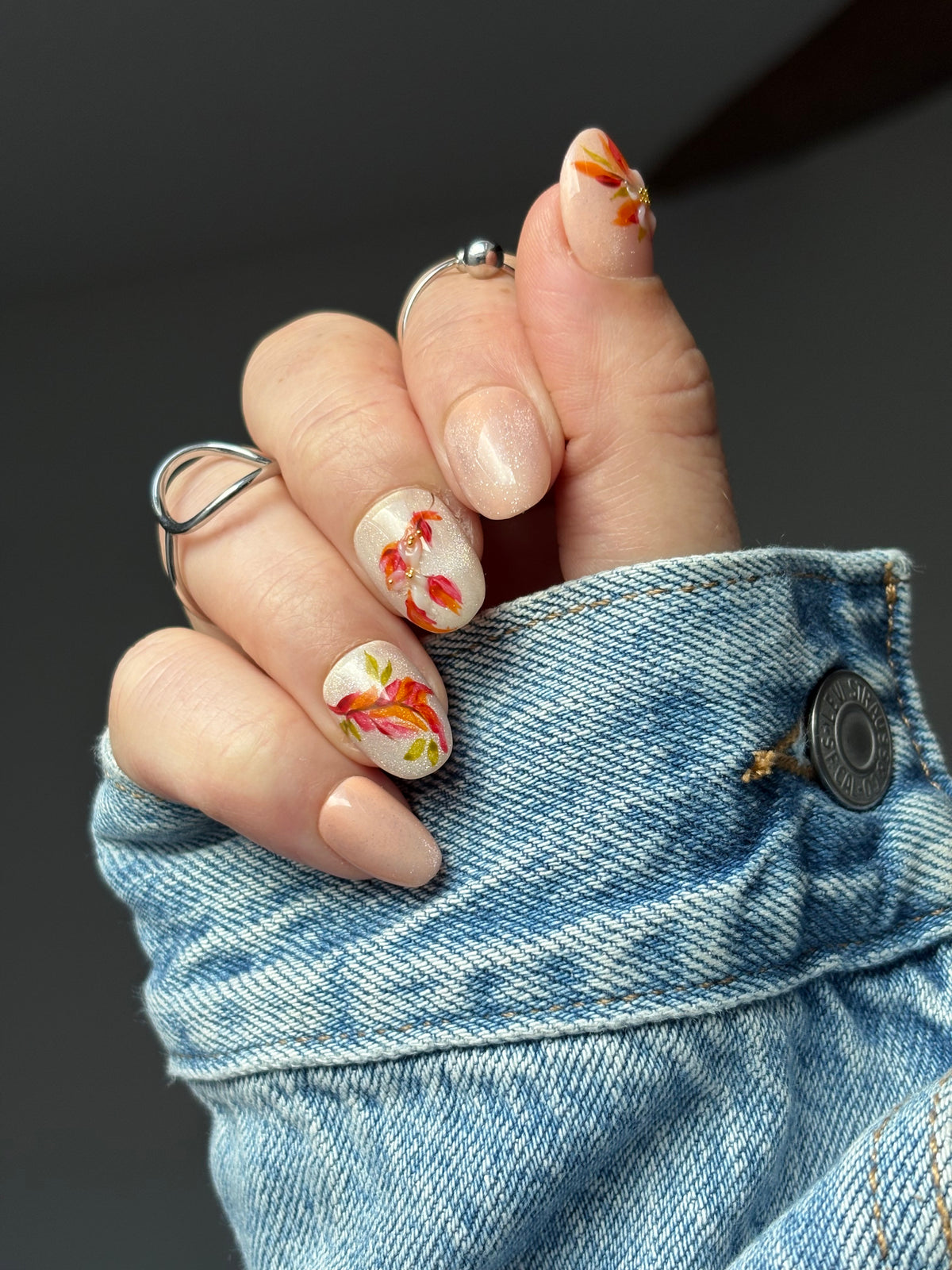 Press on Nails-Painted Lady