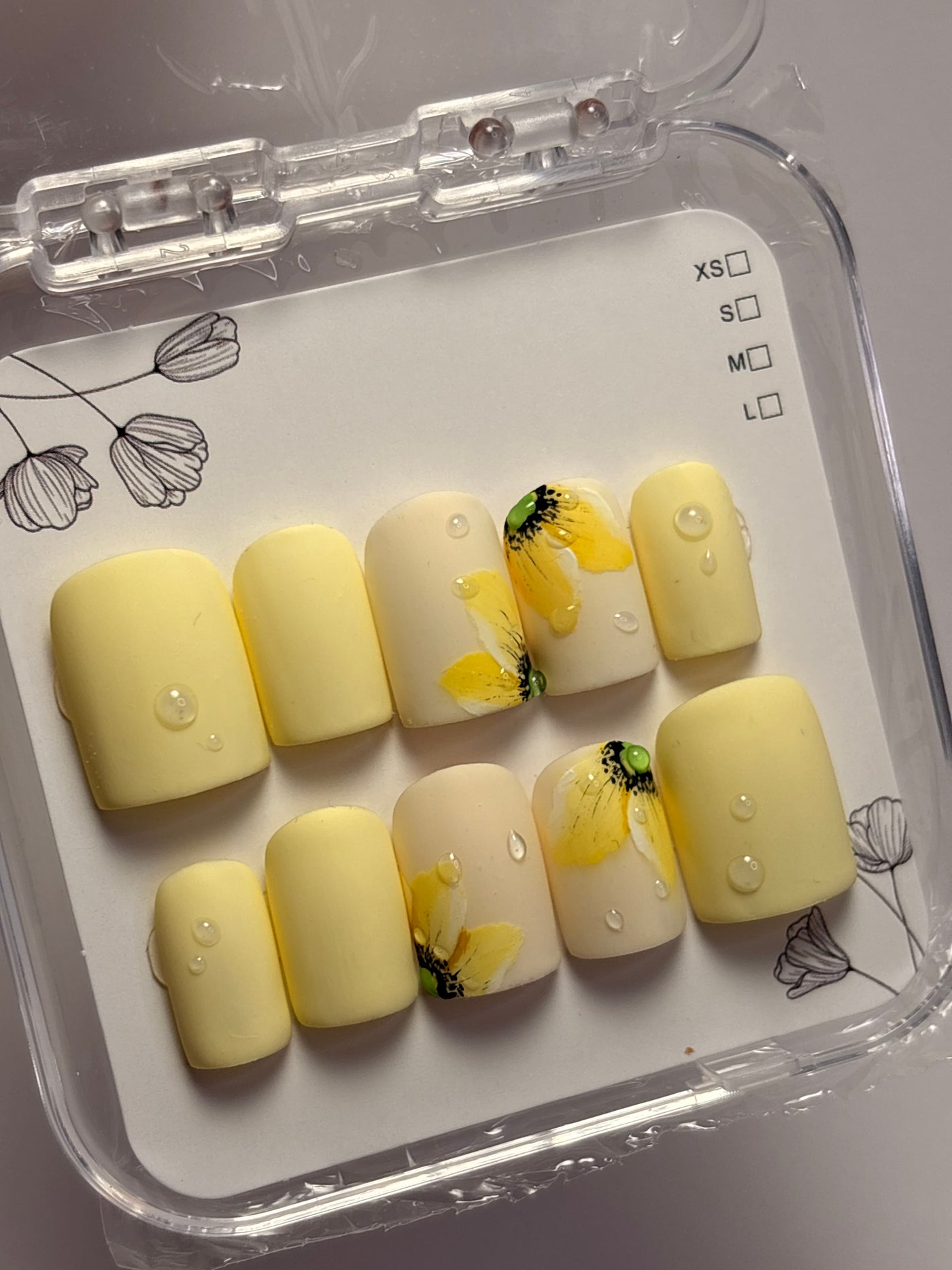 Press-On Nails Printemps -Flora